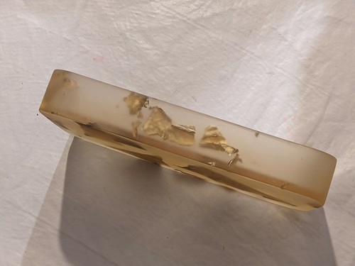 Martha Sturdy Suspendu Doré Feuille Résine Canada Rectangle Bowl Dish Plateau Item image 6