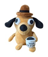 Question Hound Plush Stuffed Animal This Is Fine Dog Crypto Market Coffee - $23.71