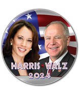 HARRIS WALZ #5 CAMPAIGN 2024 3&quot; PIN BACK BUTTON PRESIDENT OF THE UNITED ... - £6.15 GBP