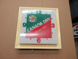 Vintage Canada Dry Hanging Wall Clock Sign Advertisement C30 - £138.73 GBP