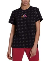 adidas Womens Cotton Essentials Boyfriend-Fit Gradient-Logo T-Shirt XS - £25.67 GBP
