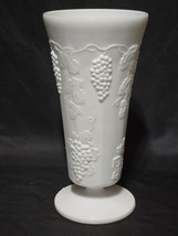 Vintage INDIANA GLASS COLONY 10&quot; Flared Flower Vase HARVEST MILK Glass G... - $21.10