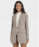 A New Day Women&#39;s Size XXL Brown/Black Houndstooth Print Oversized Blaze... - $41.01 CAD
