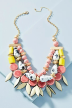 ANTHROPOLOGIE Tahiti Bib Necklace Sold Out - $74.99