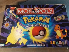 Pokemon Monopoly Collector&#39;s Edition Parker Brothers Board Game 1998 Com... - £56.05 GBP