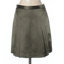 Banana Republic Olive Green Silk Silhouette Skirt A line size 0 - £18.64 GBP