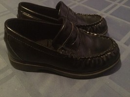 Fathers Day Buster Brown shoes Size 10M black shoes penny loafer Boys - £14.05 GBP