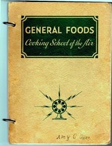 VINTAGE General Foods Cooking School of the Air Cookbook Cook Book 1934 - £38.76 GBP