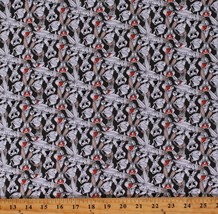 Cotton Looney Tunes Bugs Bunny Expressions Face Fabric Print by the Yard D762.74 - £23.44 GBP