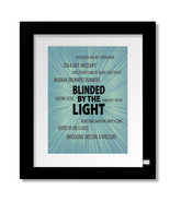 Manfred Mann, Blinded by the Light Song Lyric Music Art - Print, Canvas,... - $18.81+