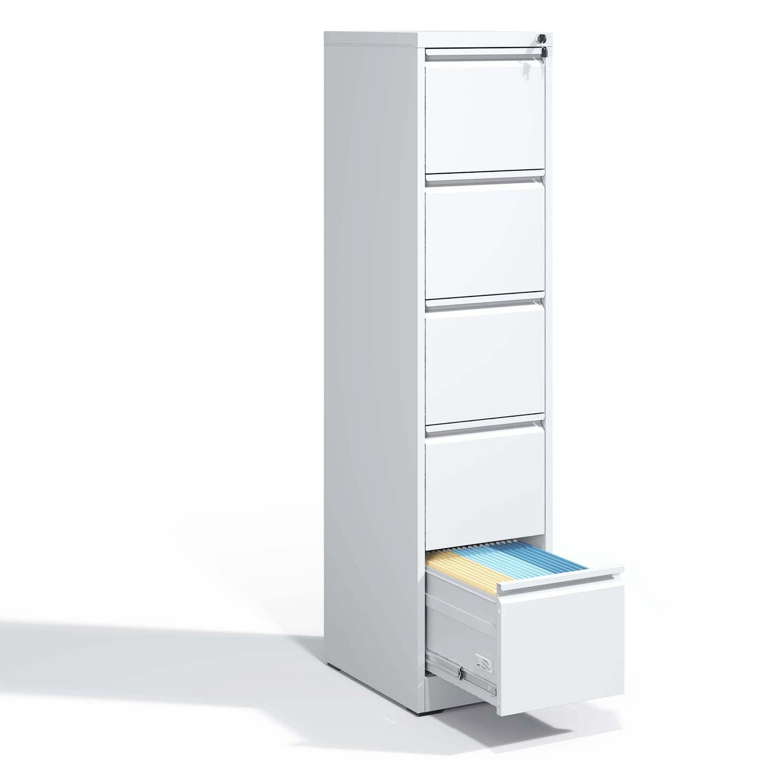 Steel Vertical File Cabinet with Lock (A4/Legal) - £198.88 GBP