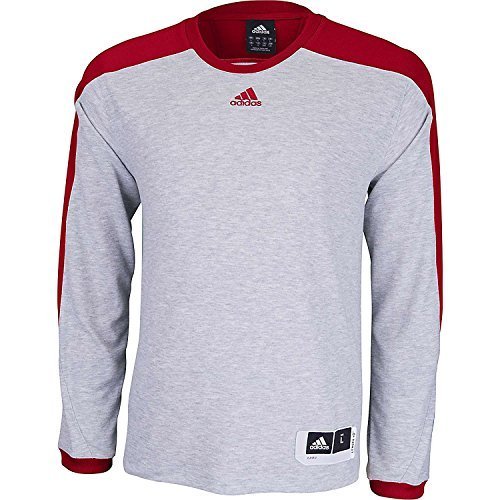 Adidas Team Speed Shooter Mens Basketball Shirt XS Medium Grey Heather-Power Red - $39.99