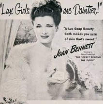 1947 Lux Toilet Soap Joan Bennett Advertisement Beauty Movie Star DWPP21 - $24.99