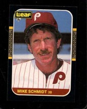 1987 DONRUSS/LEAF #122 Mike Schmidt Nmmt Phillies Hof *AZ4812 - £4.29 GBP