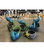 5 Peacock Big Pots available purchase each - £30.68 GBP