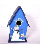 Let it Snow Birdhouse Snowman Christmas Holiday Household Decoration - $458.25 MXN
