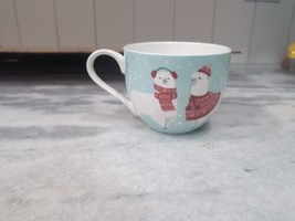 Portobello by Design Bone China Christmas Llama / Alpaca Coffee Mug Tea Cup - $19.80