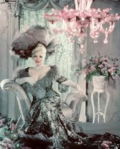 Mae West 16x20 Canvas Giclee Stunning Color Photo Shoot In Elegant Gown Hat - $69.99