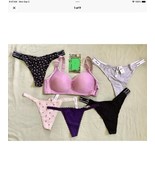 5 NWTs Victoria’s Secret Pink Asst’d Thong Panties, Padded Adj. Lace Bra... - $66.99