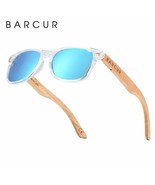 BARCUR Children sunglasses Polarized Wood Sun glasses Boy Girls UV400 Ey... - £21.39 GBP