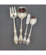 Vintage Oneida by Rogers Stainless Steel 4 PC Serving set Sugar Spoon-bu... - $26.00