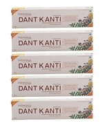 Patanjali Dant Kanti Dental Cream - Regular 100 g Tube (pack 5) free shi... - £19.86 GBP