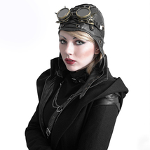 Original Steampunk Vintage Style Leatherpilot&#39;S Cap - £46.19 GBP