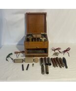 Antique Vintage Medical Electric Shock Device w/ Wood Case - $200.47