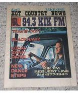Travis Tritt Hot Country News Magazine Vintage 1997 Blackhawk KIK FM Radio - $566.69 MXN