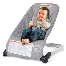 Baby Bouncer Seat with Aluminum and Metal Frame-Light Gray - Color: Ligh... - £73.53 GBP