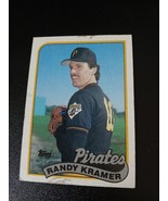 Randy Kramer, 1989 Topps, #522, Pittsburgh Pirates, RC - €0,84 EUR