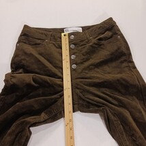 RSQ Jeans Manhattan High Rise Corduroy Pants Brown Pockets Women’s Size 11/W30 image 7