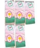 Kane Home Kitchen Towels Spring Chick x5 Green With Pink Lines 16&quot;x26&quot; - £7.77 GBP