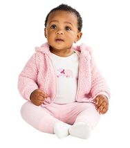 Carter&#39;s Boys Girls Jacket Bodysuit Bottoms Pink Multicolor Bear 3-Piece - $37.99