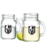 Las Vegas Golden Knights NHL 4 oz Mini Mason Jar Mug Double Shot Glass - £14.79 GBP