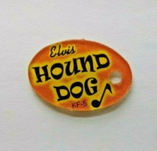 Elvis Presley Pinball KEYCHAIN Hound Dog Orange Original Plastic Game Pr... - $9.98