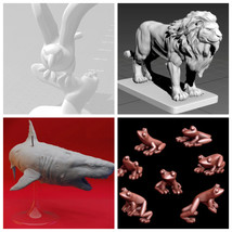 Pack of 4 Differents Models STL Model 3d File For 3d Printer Ready To Print - $4.90
