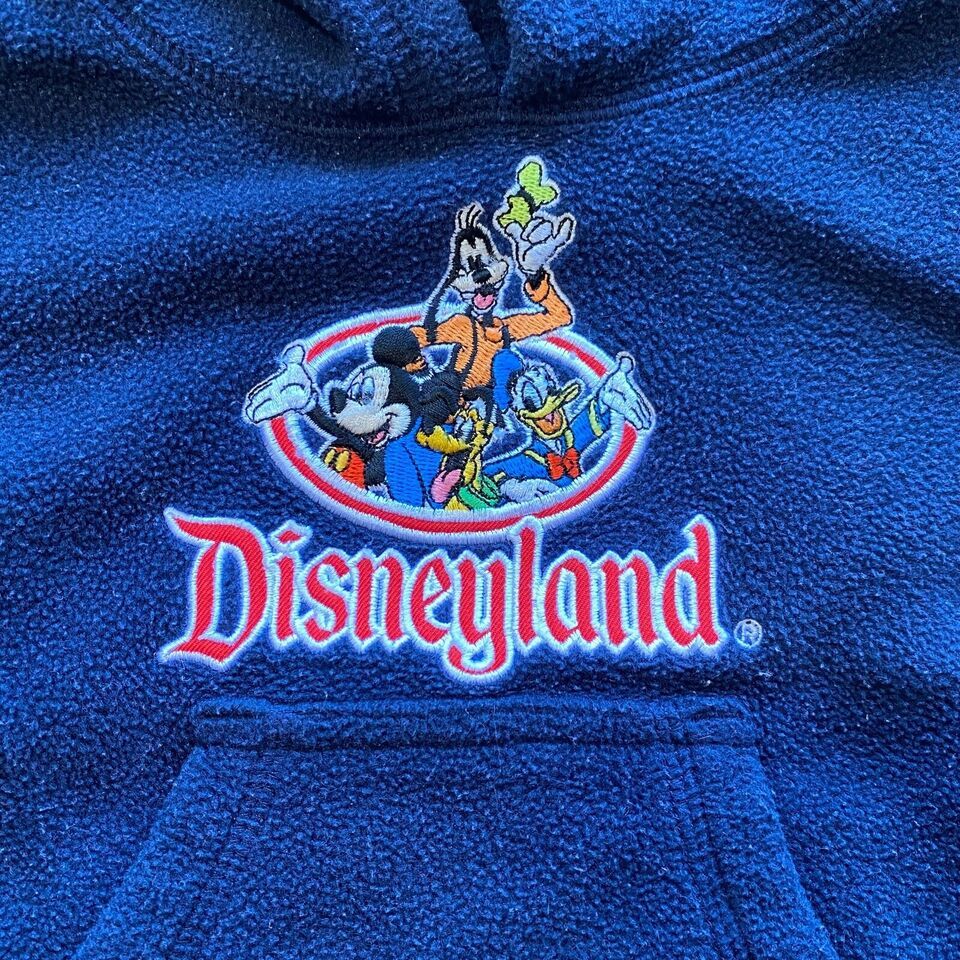 Disneyland BABY Sweatshirt Size 6 M Months Navy Blue Embroidered Mickey Goofy - $16.80