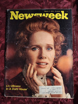 NEWSWEEK Magazine March 17 1975 75 Liv Ullmann Arnold Schwarzenegger - £5.93 GBP