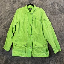 Lauren Ralph Lauren Active Jacket Womens XL Green Loud Full Zip Lined Outdoors - £18.04 GBP