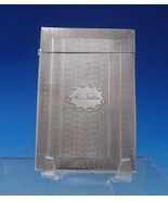 Albert Coles Coin Silver Business Card Case Engine Turned &amp; Engraved (#6... - $398.76 CAD