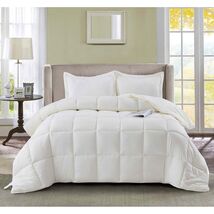 King Size Off White Microfiber Reversible Comforter Set - $142.66 CAD