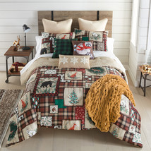 Queen Comforter Set, (Woodland Holiday) - £63.92 GBP