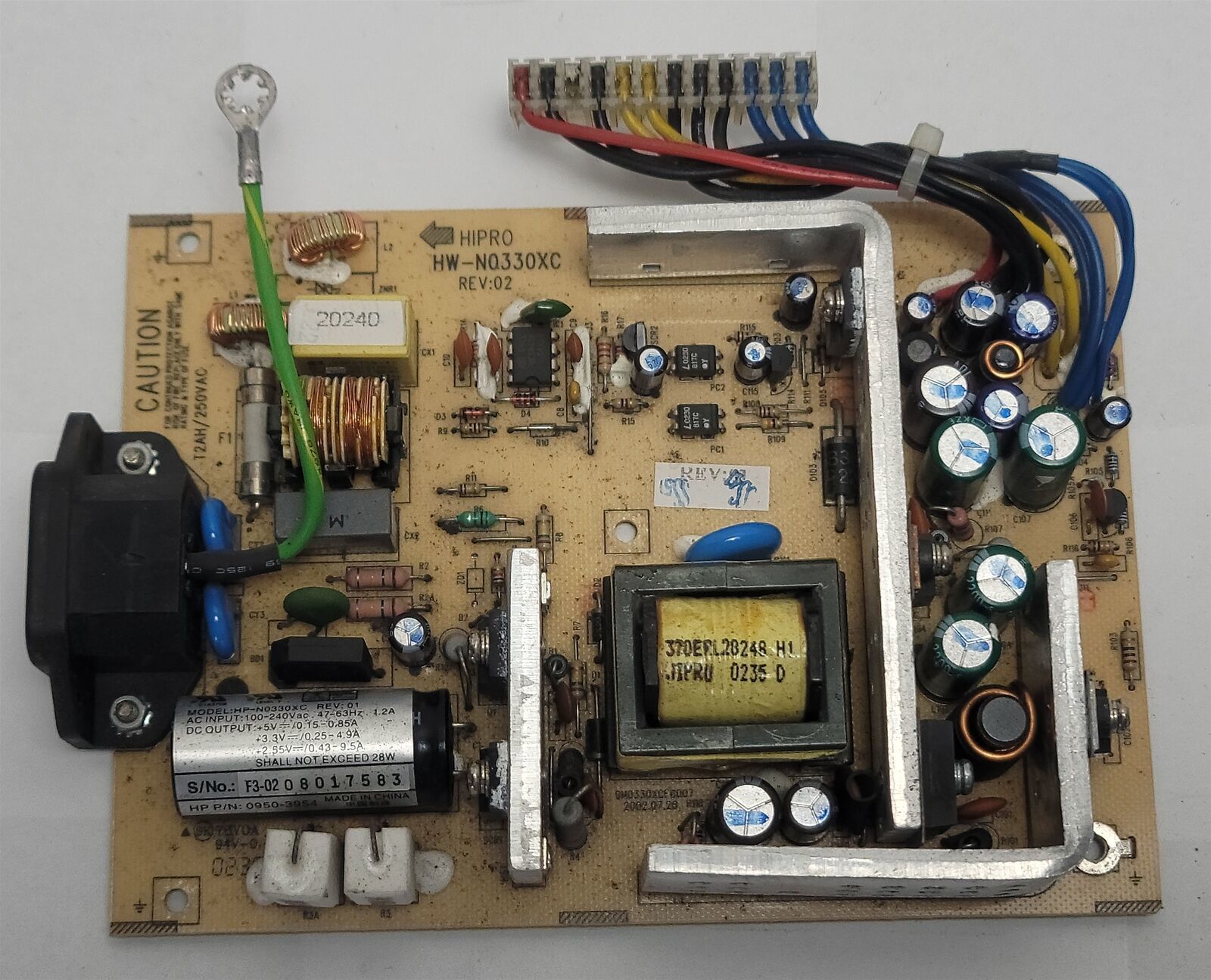 Hipro HP-N0330XC Power Supply , +5V, +3.3V, +2.55V Out, 100-240VAC In  - $9.77
