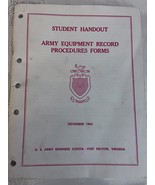 Army Equipment Record Procedures Forms Student Handout November 1964 - £13.37 GBP