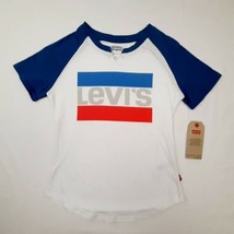 Levi&#39;s Girls Raglan T-shirt Size Medium 10 - 12 Years Multicolor QE22 - £13.30 GBP