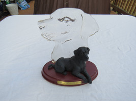 Black Lab Playful Pal Dog Figurine by The Bradford Exchange 2003 - £11.05 GBP