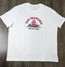 Gap NWT Men&#39;s XXL City By The Bay San Francisco White Tshirt AG - £11.84 GBP
