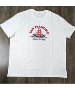 Gap NWT Men&#39;s XXL City By The Bay San Francisco White Tshirt AG - £12.02 GBP