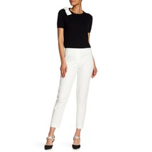 NWT Womens Size 2 Nordstrom CeCe by Cynthia Steffe White Double Weave Slim Pants - £19.63 GBP